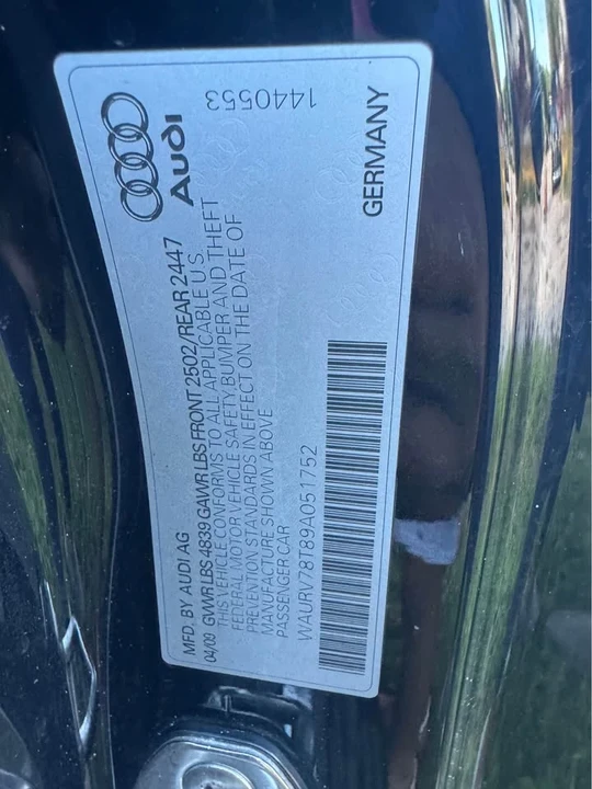 2009 Audi B8 S5 - Image 11 of 12