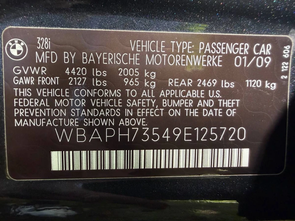 2009 BMW E90 3 Series Sedan - Image 3 of 10