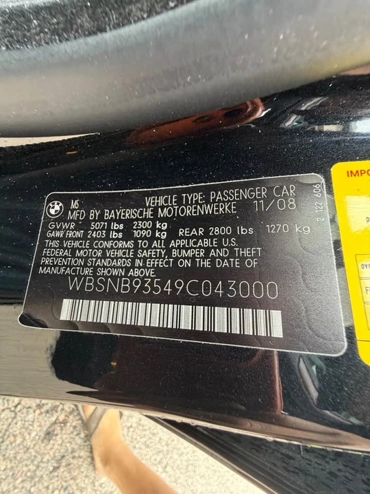 2009 BMW E60 M5 - Image 10 of 13