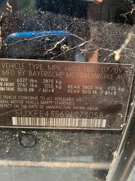 2009 BMW E70 X5 - Image 10 of 11