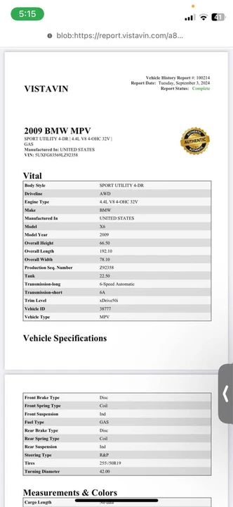 2009 BMW E71 X6 xDrive50i & M50d - Image 12 of 18
