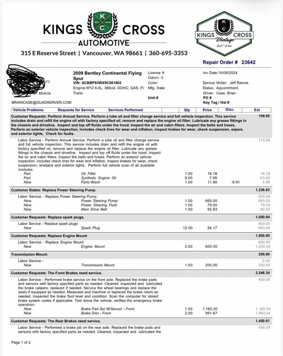 2009 Bentley Continental Flying Spur - Image 17 of 17