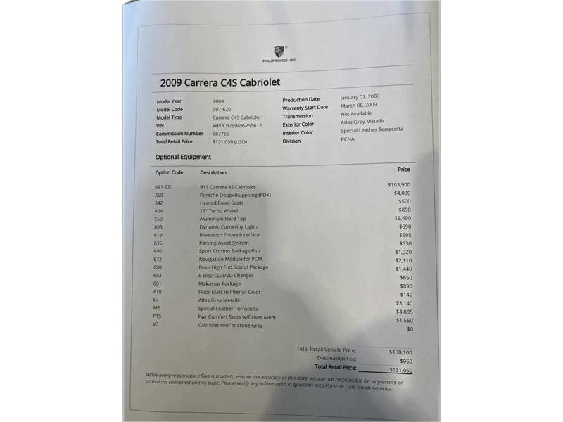 2009 Porsche 997 Carrera 4S - Image 12 of 17