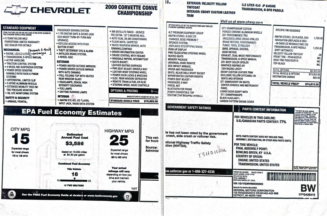 2009 Chevrolet Corvette C6 - Image 10 of 21