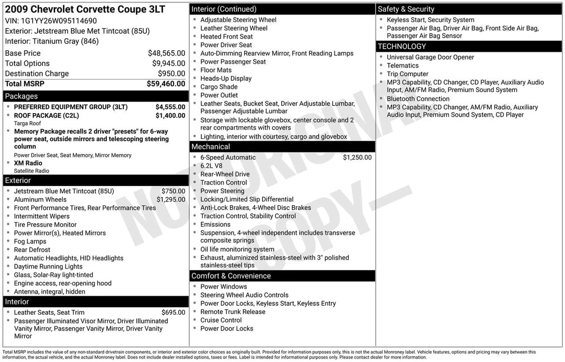 2009 Chevrolet Corvette C6 - Image 27 of 27