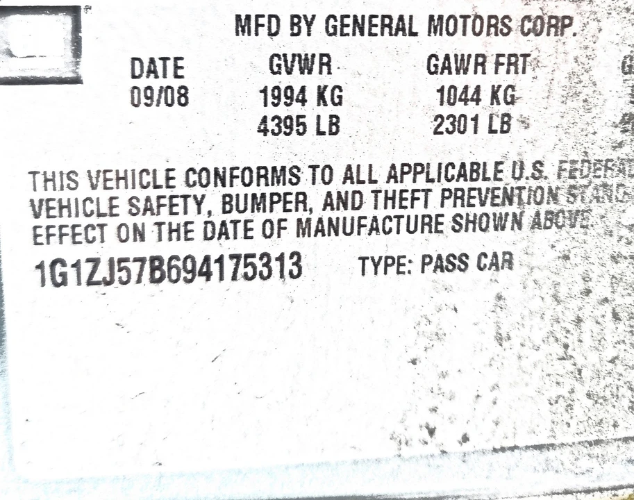 2009 Chevrolet Malibu - Image 9 of 9