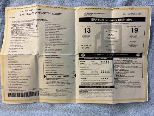 2009 Dodge Challenger SRT8 & 392 3rd Gen - Image 13 of 15