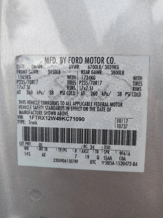 2009 Ford F-150 12th Gen - Image 15 of 15