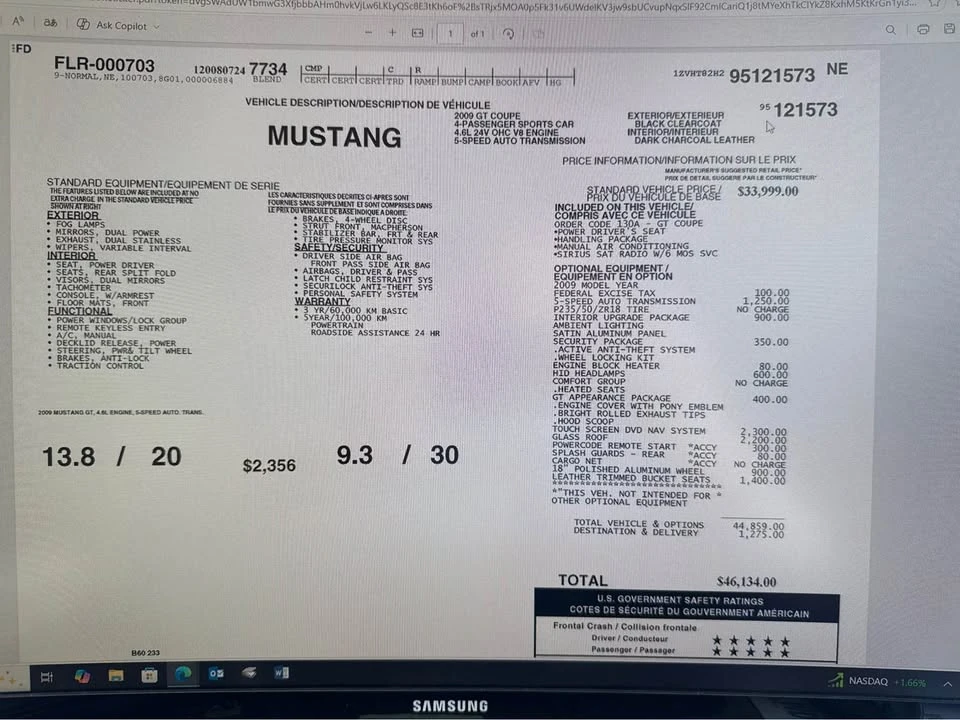 2009 Ford S197 Mustang - Image 14 of 14