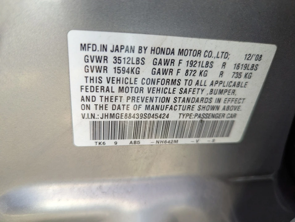 2009 Honda Fit - Image 9 of 11