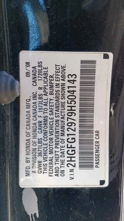 2009 Honda Civic 8th Gen - Image 7 of 7
