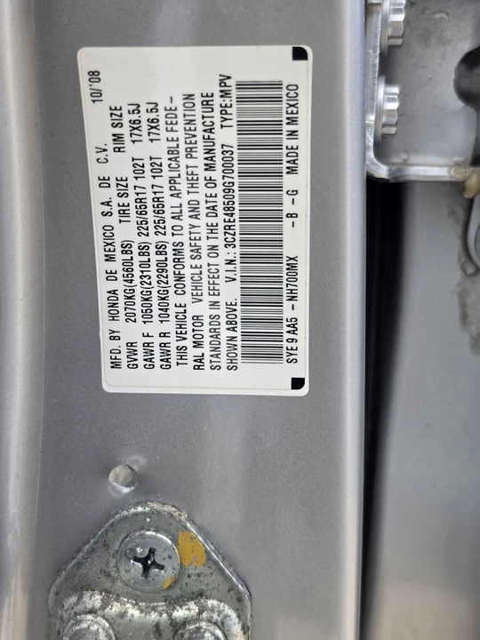 2009 Honda CR-V 3rd Gen - Image 20 of 20