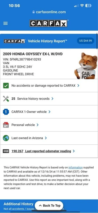 2009 Honda Odyssey - Image 20 of 20
