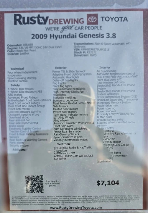 2009 Hyundai Genesis - Image 8 of 8