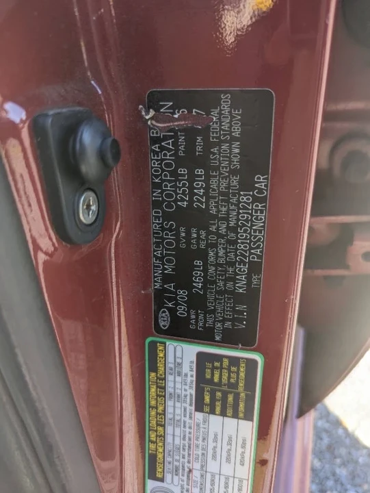 2009 Kia Optima/K5 - Image 21 of 21