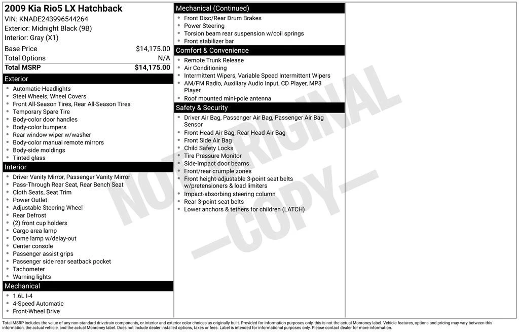 2009 Kia Rio - Image 2 of 12