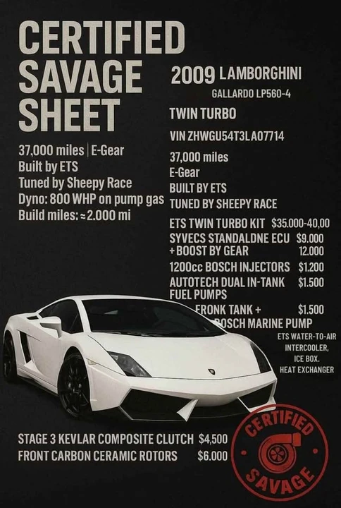 2009 Lamborghini Gallardo - Image 8 of 8