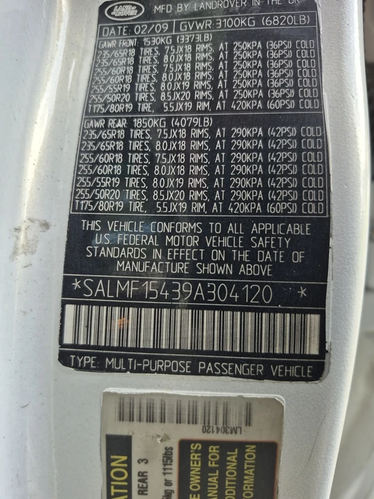 2009 Land Rover Range Rover L322 - Image 21 of 21