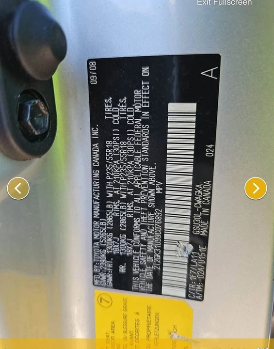 2009 Lexus RX 2nd Gen - Image 11 of 18
