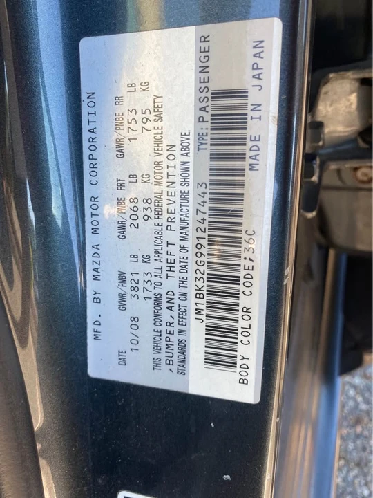 2009 Mazda Mazda 3 1st Gen - Image 12 of 14