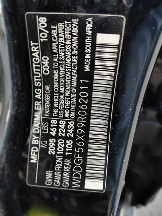 2009 Mercedes-Benz W204 C-Class - Image 8 of 10