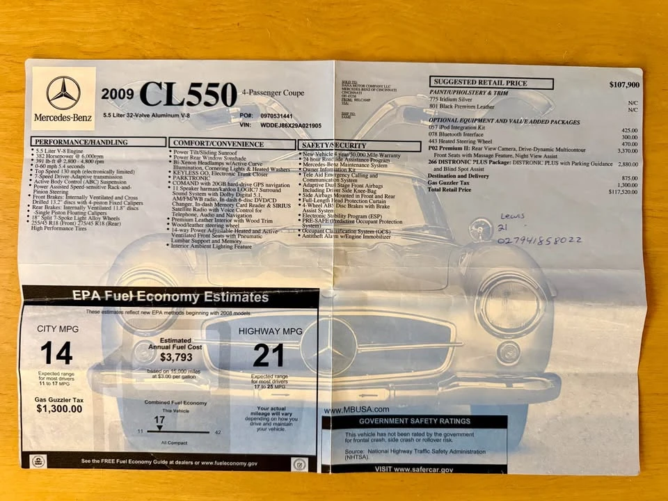 2009 Mercedes-Benz C216 CL-Class - Image 18 of 19
