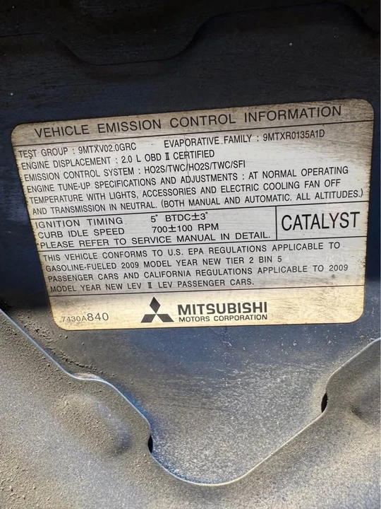 2009 Mitsubishi Lancer 9th Gen - Image 8 of 12