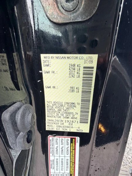 2009 Nissan Altima 4th Gen - Image 8 of 12