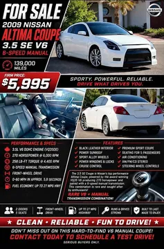 2009 Nissan Altima 3.5 SE Coupe