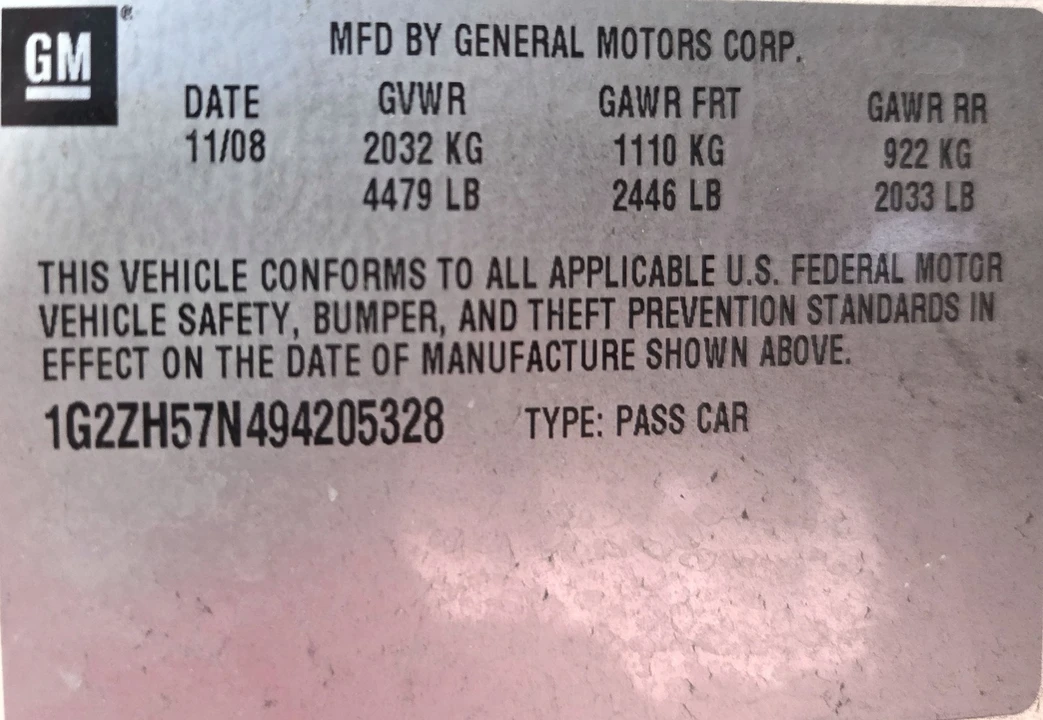 2009 Pontiac G6 - Image 9 of 9