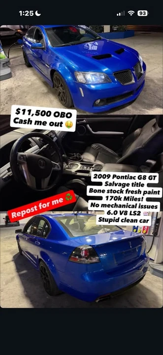 2009 Pontiac G8 - Image 2 of 2