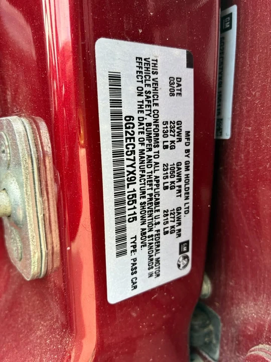 2009 Pontiac G8 - Image 5 of 10