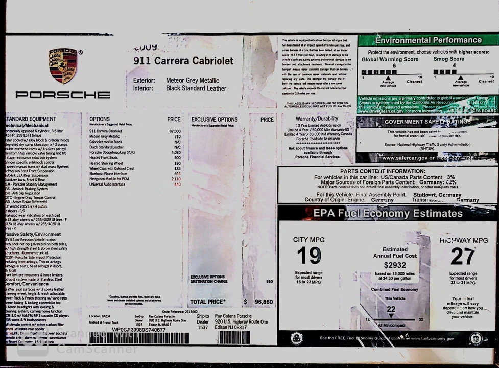 2009 Porsche 997 Carrera - Image 16 of 21