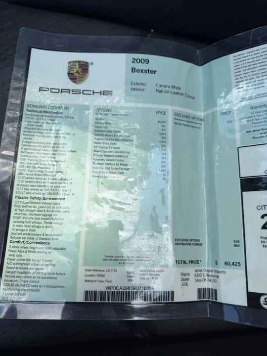 2009 Porsche 987 Boxster - Image 17 of 20