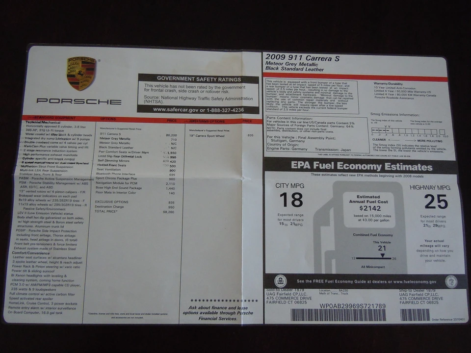 2009 Porsche 997 Carrera S - Image 7 of 11