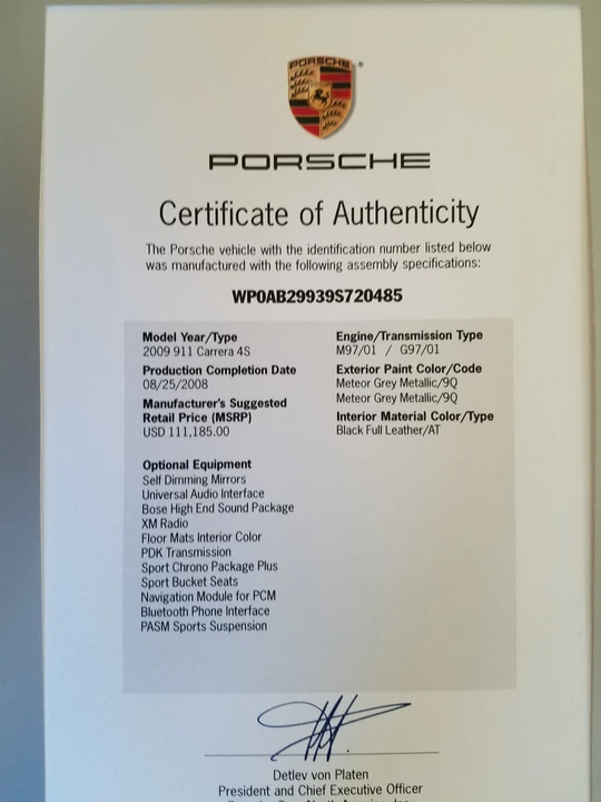 2009 Porsche 997 Carrera 4S - Image 2 of 13