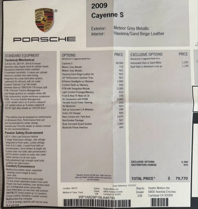 2009 Porsche 955/957 Cayenne S - Image 15 of 17