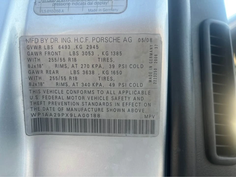 2009 Porsche Cayenne - Image 9 of 9