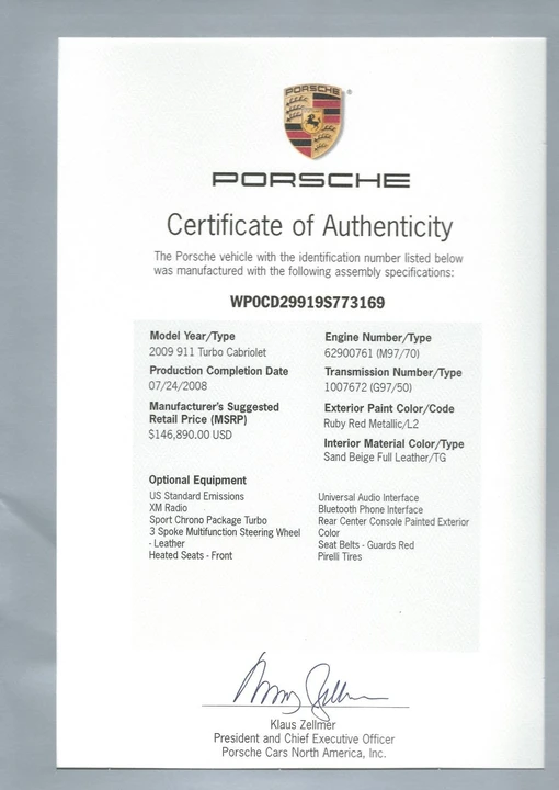 2009 Porsche 997 Turbo - Image 2 of 4