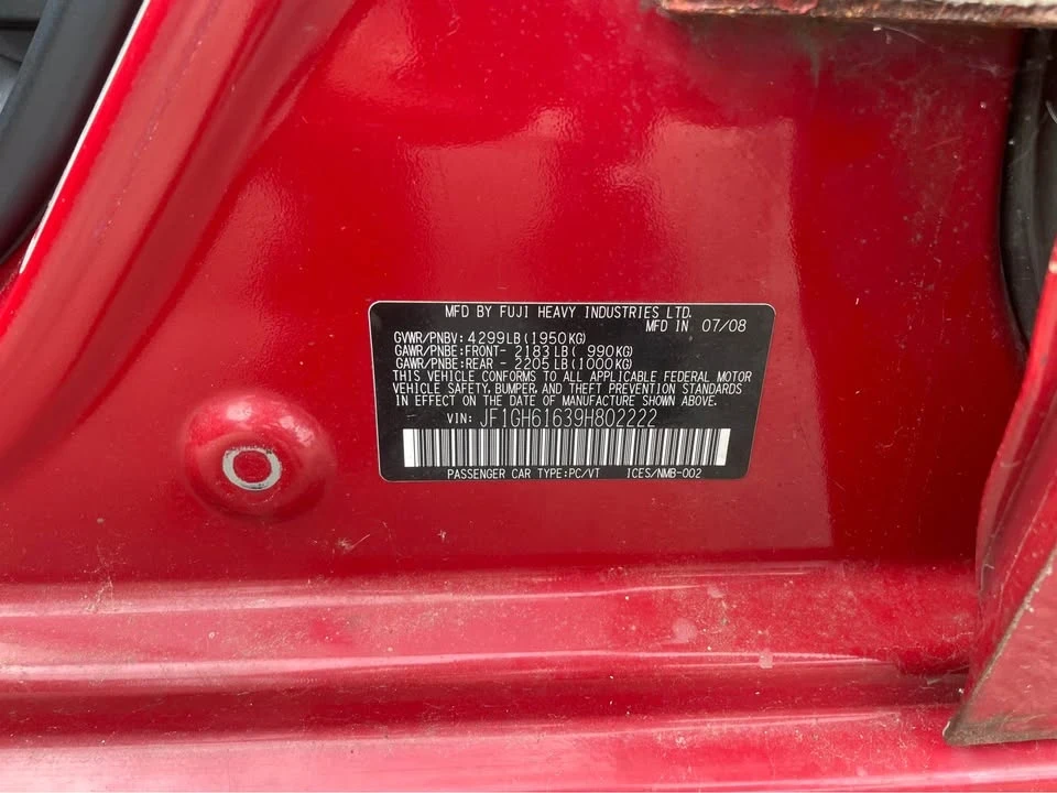 2009 Subaru Impreza 3rd Gen - Image 11 of 13