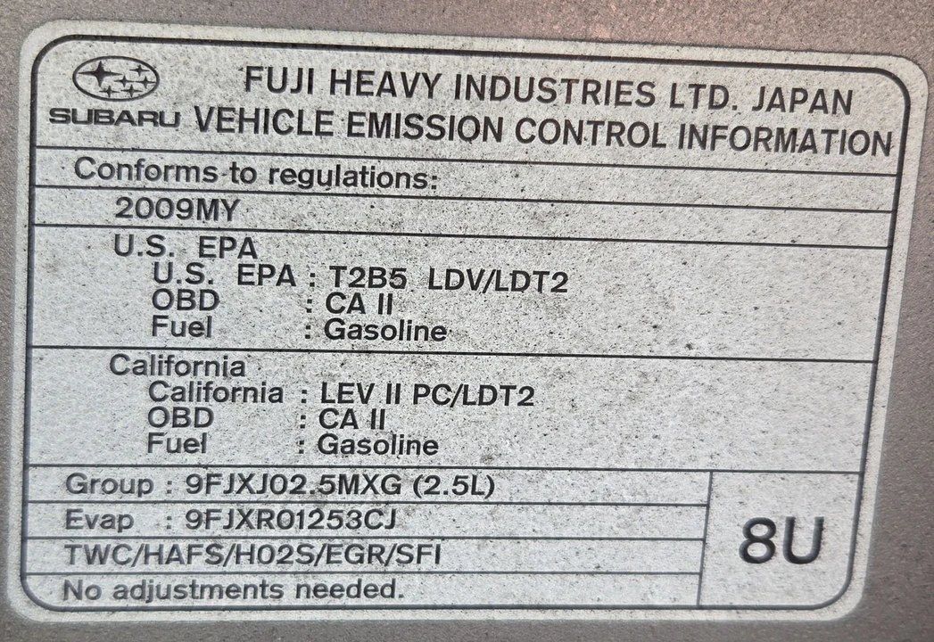 2009 Subaru Legacy 4th Gen - Image 11 of 11