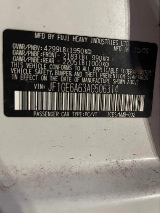 2009 Subaru Impreza 3rd Gen - Image 6 of 6