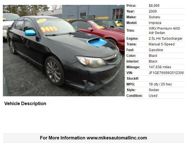 2009 Subaru Impreza WRX 3rd Gen - Image 2 of 8