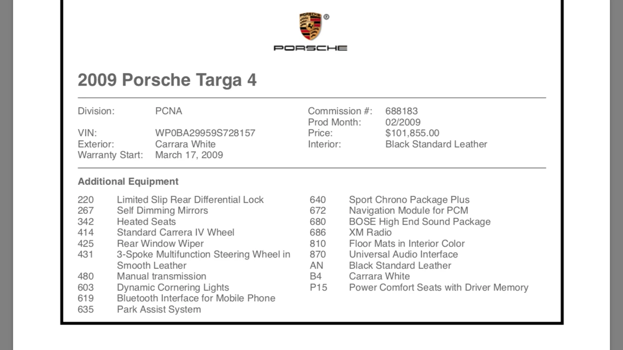 2009 Porsche 997 Targa - Image 23 of 23