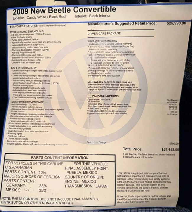 2009 Volkswagen New Beetle - Image 14 of 15