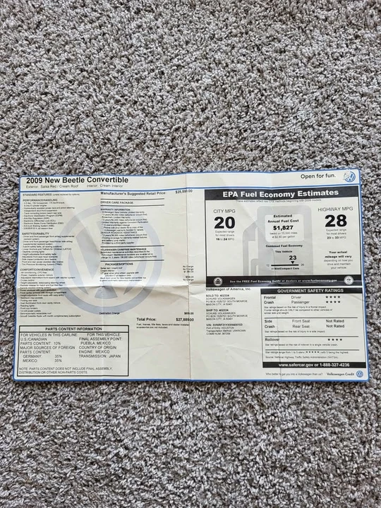 2009 Volkswagen New Beetle - Image 20 of 20
