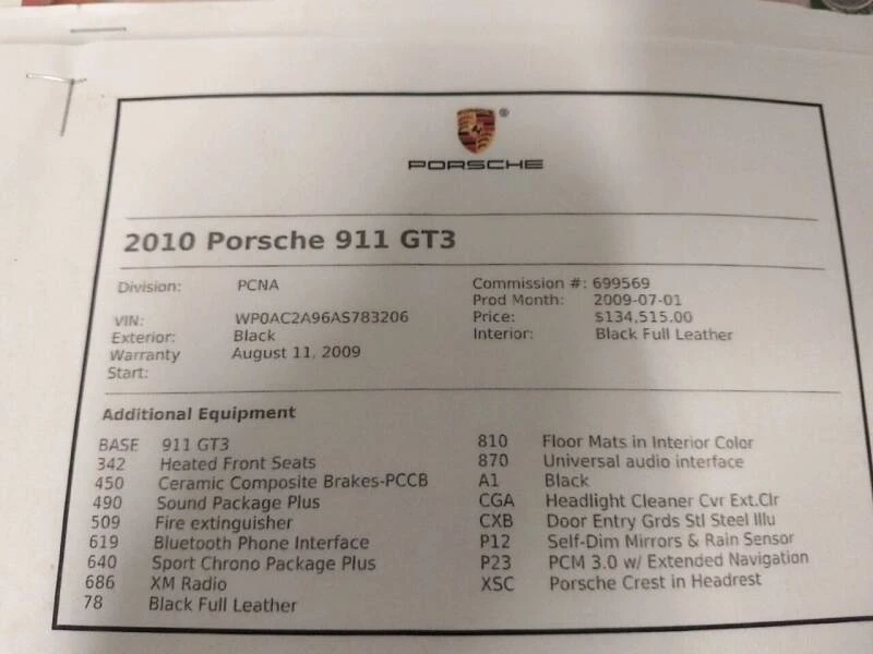 2010 Porsche 997 GT3 - Image 2 of 2