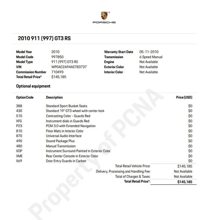 2010 Porsche 997 GT3 RS - Image 2 of 12