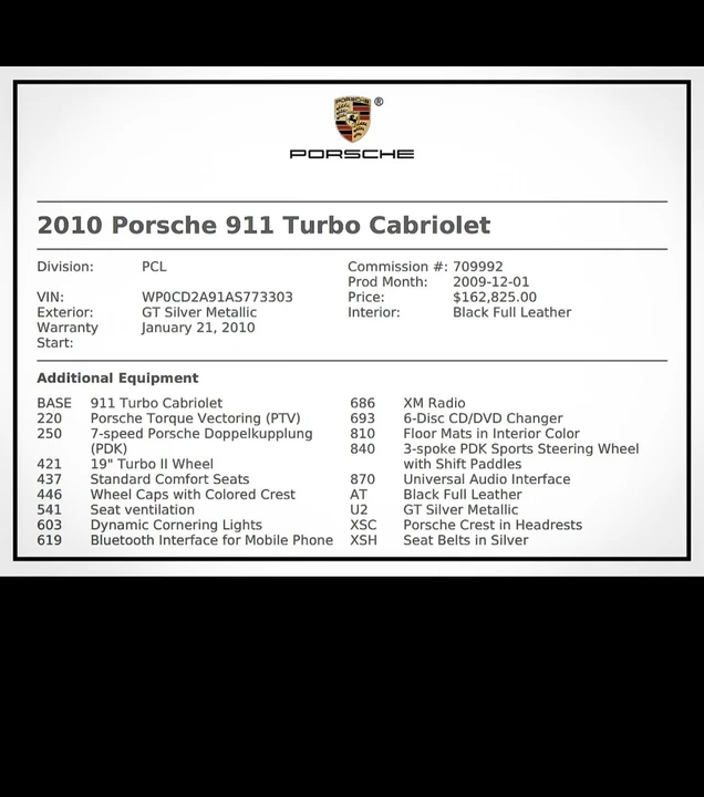 2010 Porsche 997 Turbo - Image 7 of 22