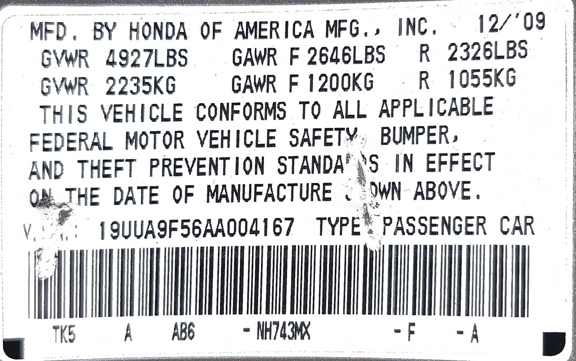 2010 Acura TL 4th Gen - Image 9 of 9